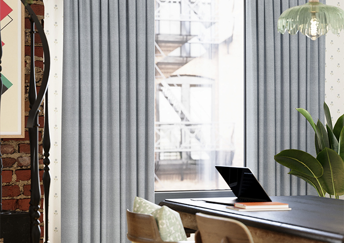 San Remo (Blackout), French Grey - Made to Measure Curtains - Image 5